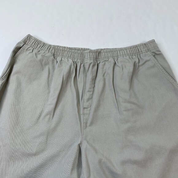 Cabin Creek Womens Beige Elastic Waist Khaki Pants with Pockets Size 20WP - Picture 2 of 8